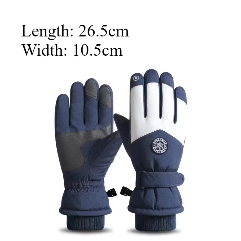 Winter Outdoor Ski Gloves Sports Warm Thermal Screen Gloves The Best Choice For Men's Women's Cycling Windproof Waterproof 5