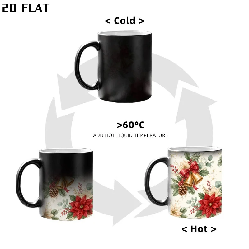 Color Changing Christmas Coffee Mug 12oz Gift
