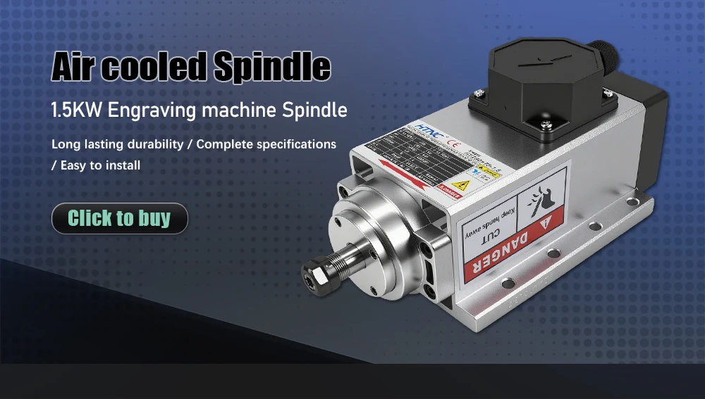 2026 New 1500w Spindle Motor For wood aluminium soft metal High Speed 400hz 2400