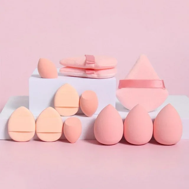 12pcs Makeup Sponges Multicolor Kit Makeup Blender Beauty Blenders Sponges Accessories Women Makeup Tools HZFP03