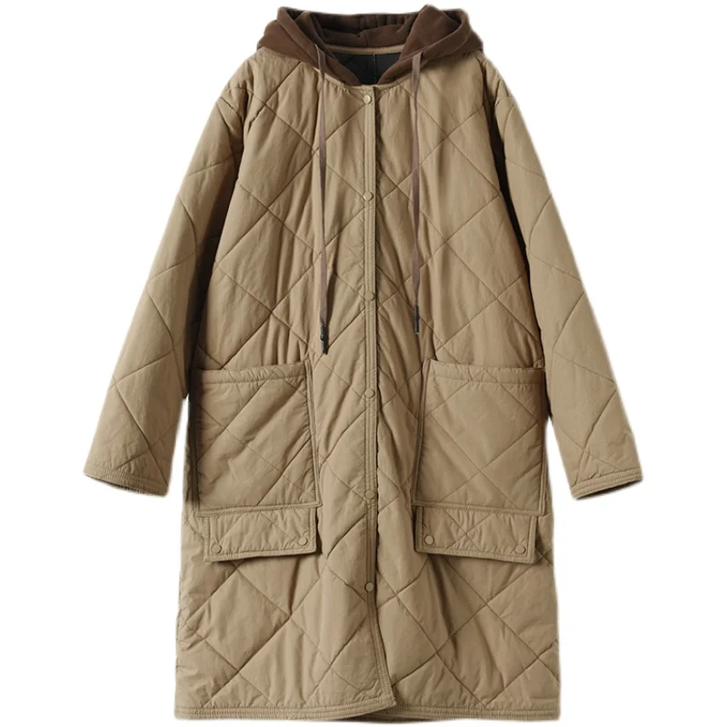 Topshop Brown Topshop Longline Quilted Padded Jacket Topshop Long