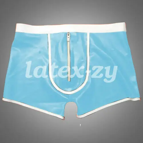100% latex rubber handsome shorts boxer with hip , size S-XXL