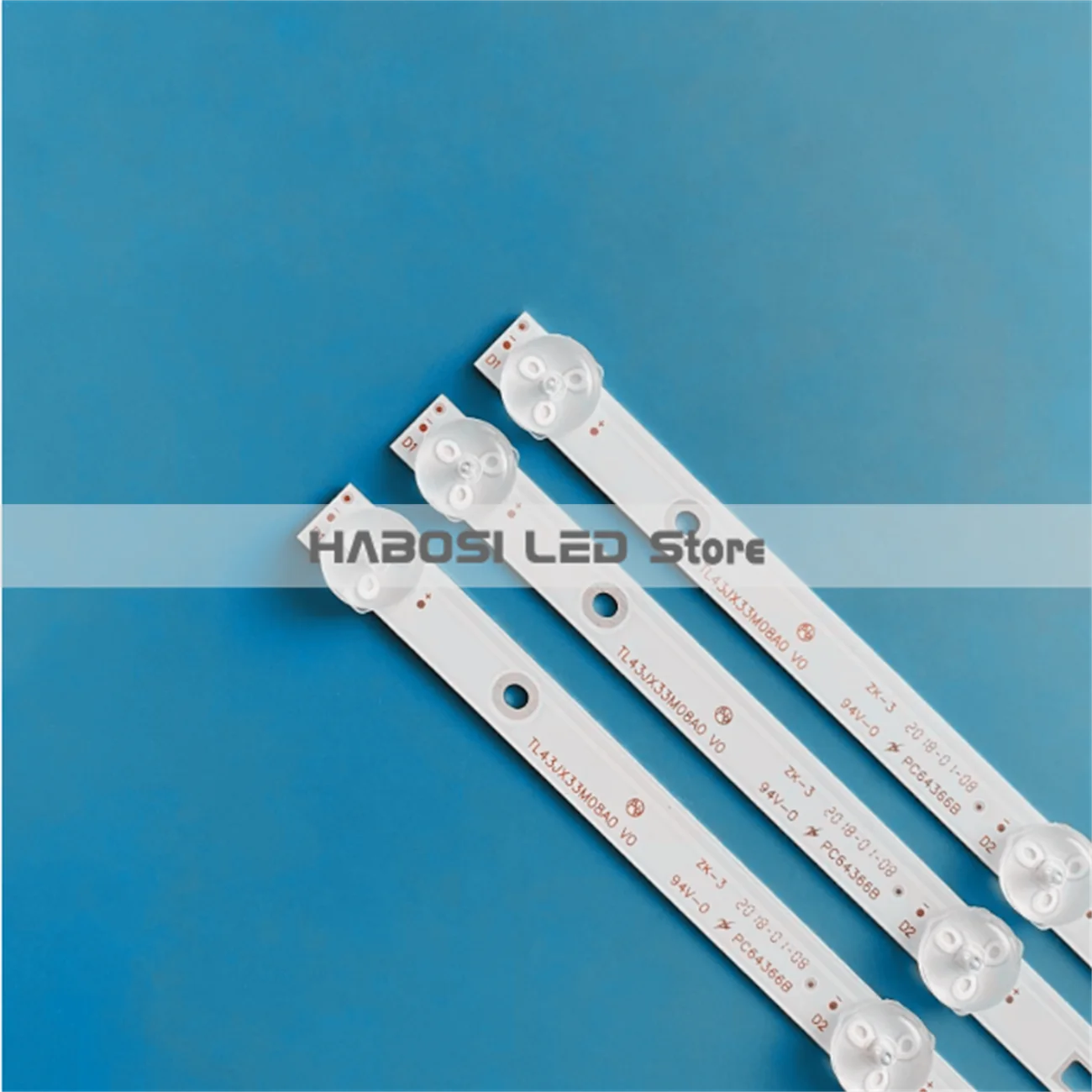 3pcs/Kit LED backlight Strips for HLPRO43UHD9 43U3600C L43E9600 SI43FS SI43US SI43F16 T43D18SF ATVIO 43D1620 I43S645VTE E469119 4