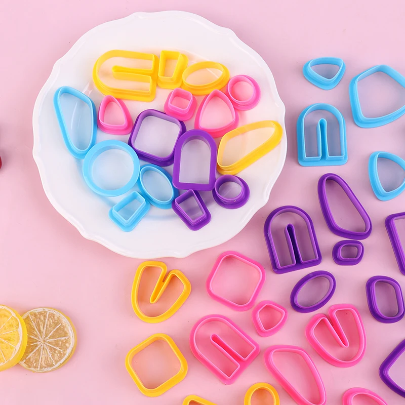 Polymer Clay Cutters Earring Making Supplies Crafts Jewelry Cutting Tools 18PCS/set polymer clay tools,clay sculpting tools,clay craft tool