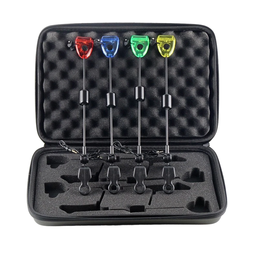 

1set Carp Fishing Swing Set Metal Plastic 33x20x4.5cm 1LED Lighting 4 Colors Available Standard Plug Fits All Types Of Alarms