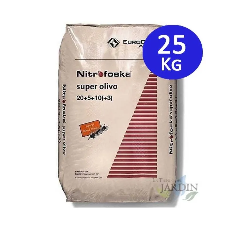 25Kg Super Olive Nitrofoska 20-5-10 + Mg + S + Fe + Zn Fertilizzante