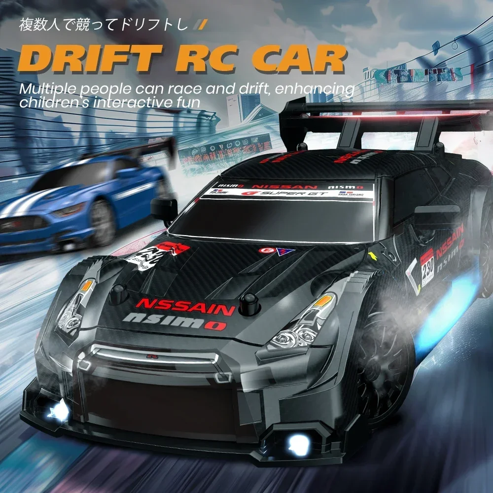 1:24 2.4G RC CAR 4WD High Speed Racing Vehicle Rc Drift GTR Remote Control Car Children Racing Sports Car Kids Toy for Boy Gift 5