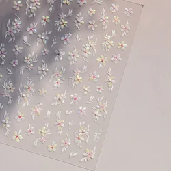 Camellia Bloom Floral Poetry Golden Nail Art Sticker Decal (TO4992)
