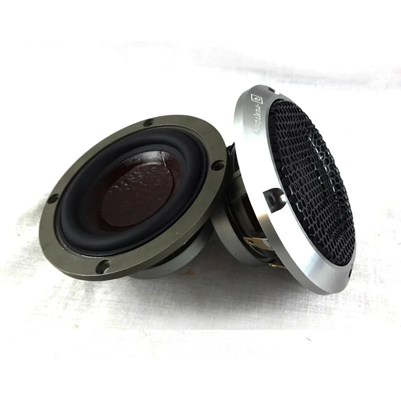 Car Audio Center Speaker 3.5'' Inch 3 Inch Midrange Three-way Speaker Car QP Center Titanium Color
