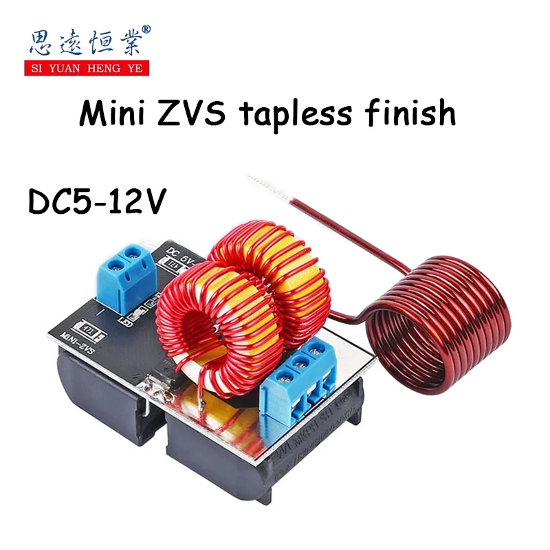 1 Pz Piccolo Zvs Prodotto Finito Senza Nastro Riscaldamento A Induzione Tesla Jacob Ladder Drive Dc5-12V