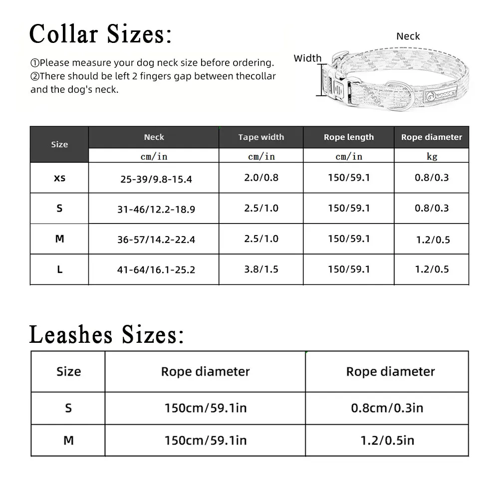 Leashes And Collar Set For Dogs pet leash set