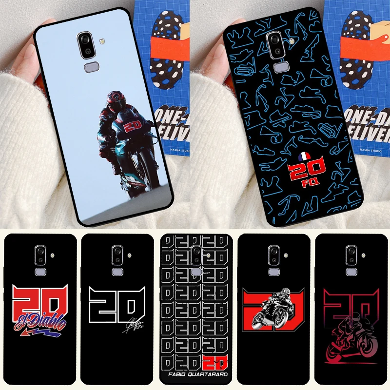 Moto No.20 Fabio Quartararo Per Il Caso Di Samsung Galaxy J4 J6 Più A6 A7 A8 A9 J8 2018 A3 A5 J1 2016 J3 J5 J7 2017 Copertura