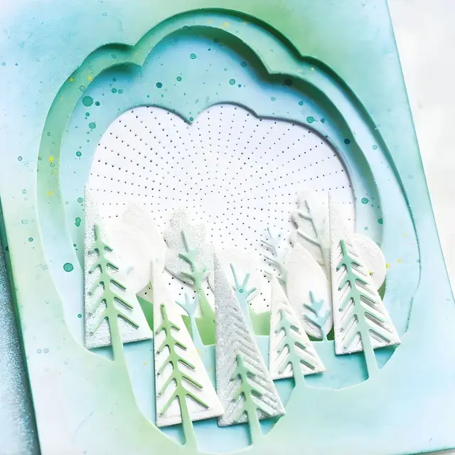 Multi-layered Christmas Frame Metal Cutting Dies 2