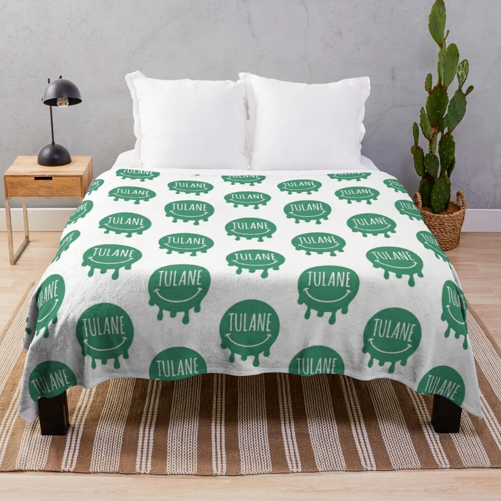 

tulane Throw Blanket luxury brand blanket vintage blanket furry blankets blanket fluffy