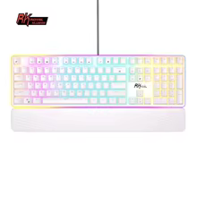 RK ROYAL KLUDGE RK918 RGB Backlight Wired Gaming Mechanical Keyboard 108 Keys Anti-Ghosting with Large LED Sorrounding Side Lamp