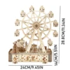 ferris wheel 3D Wooden Puzzle, Scale Model,DIY Model Kit, Handcraft Gift,Home Decoration,Mechanical Model Kit, Building Toy 3