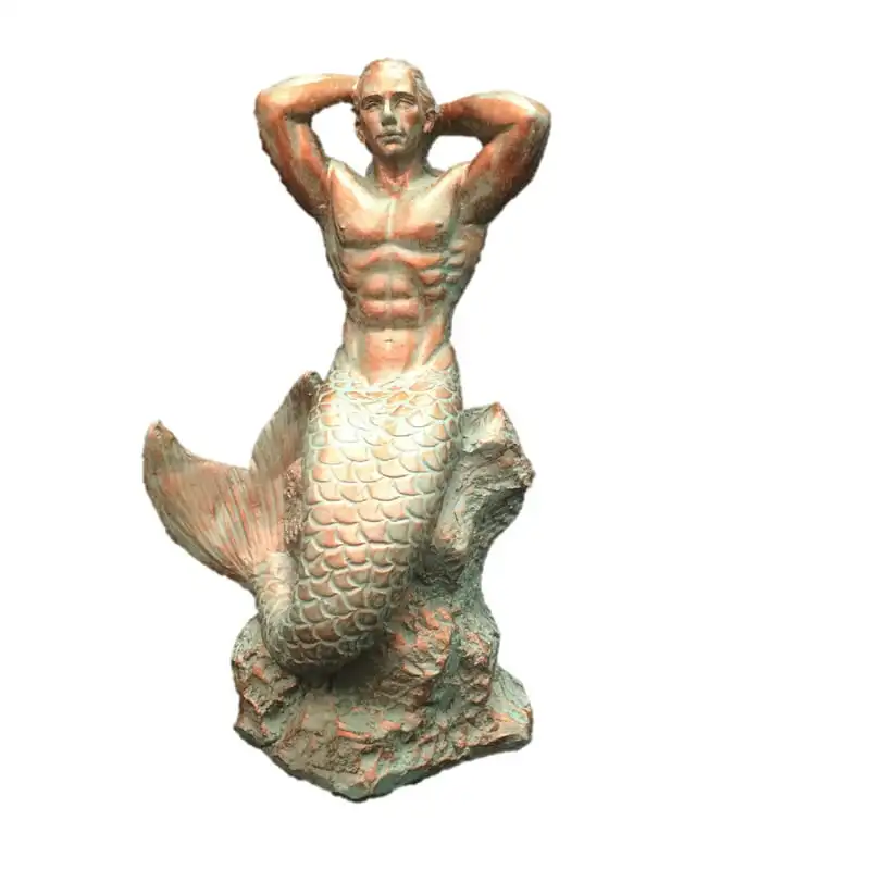 

Bronze Patina Sexy Merman Sitting on Nautical Beach Extra Large Statue Ganesha Statue figure Budda statue Balloon dog Fairy st