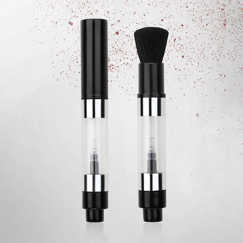 Refillable Push-on Spray Powder Brush-Multi-functional Cosmetic Brush For Foundation Blush Loose Powder Professional Makeup Tool