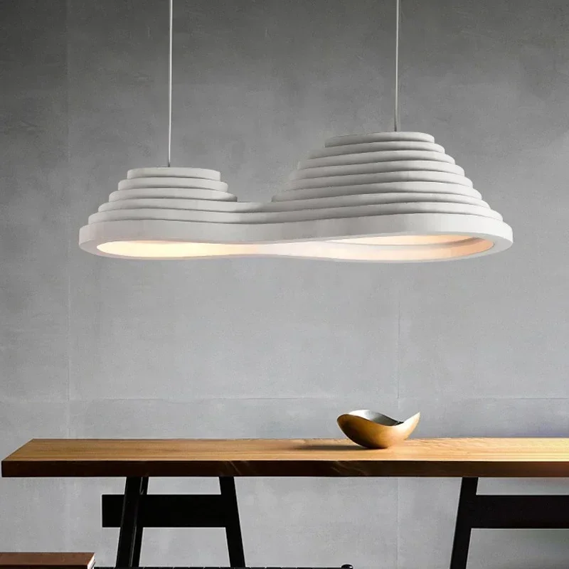 Restaurant Wabi Sabi Personality Pendant Light Dining Island Art LED Chandelier Modern Cafe Bar Study Bedroom Decor Hanging Lamp