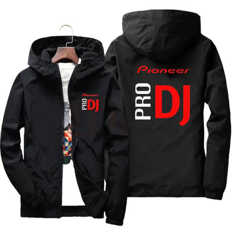 

New Men's Casual Hooded Bomber Jacket Spring and Autumn Pioneer DJ Hip Hop Large Size Windbreaker Zip Jacket Men's Jacket 7XL