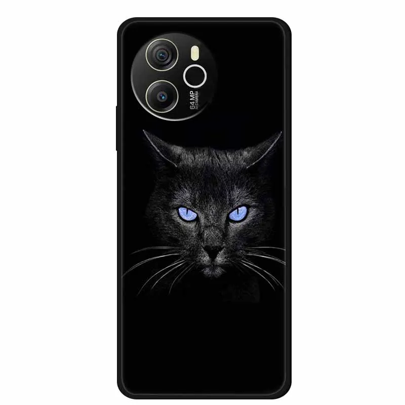 Black Silicone Soft Back Protective Case Cover