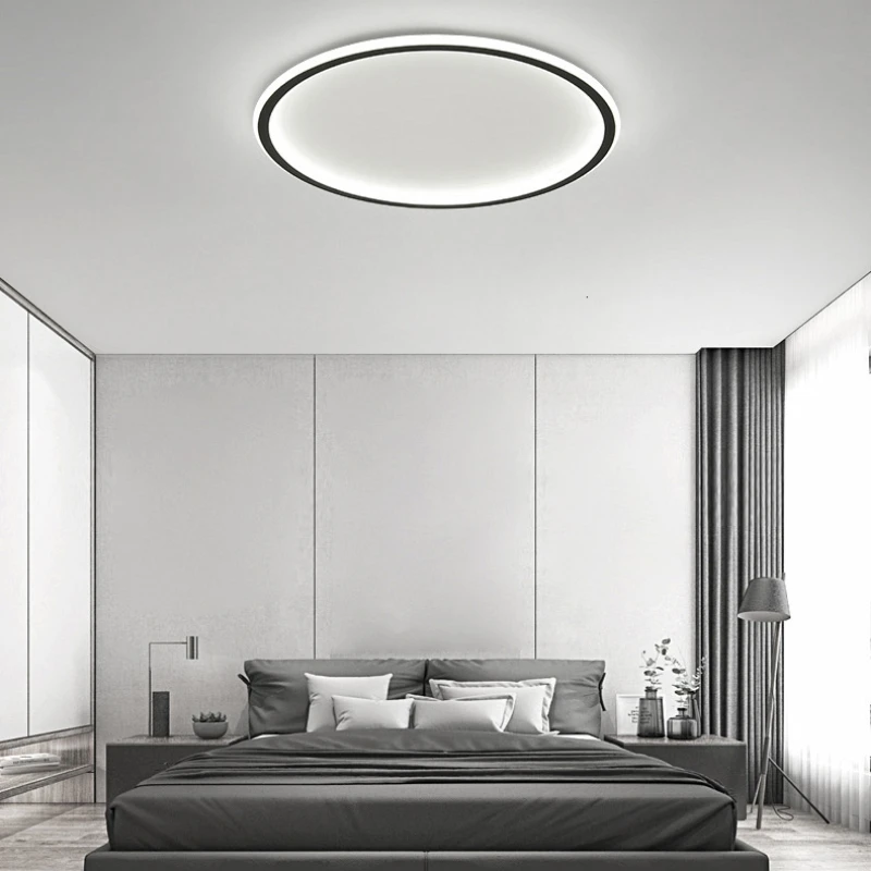 

Linear Round Acrylic Lamp Minimalist Modern Ceiling Lamp Nordic Dining Room Living Room Bedroom Led Ceiling Ring Chandelier