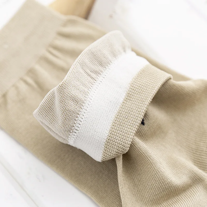 2023 New Spring Autumn Real Silk Short Socks Men Breathable Mulberry Silk Knitted Socks