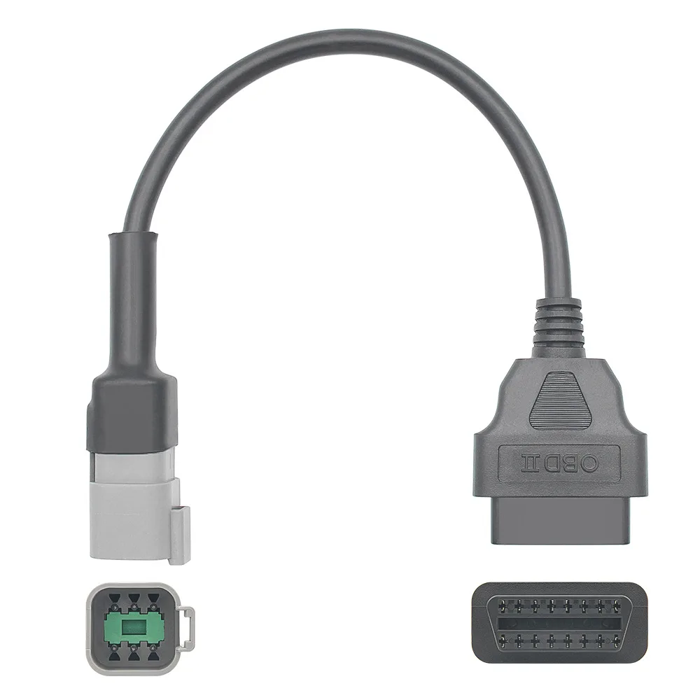Faut Code Diagnostic Extension Adapter for BRP 6Pin MOTO For ATV/UTV Motorcycle OBD2 16Pin for Bombardier 6Pin Motorcycle Cable 6