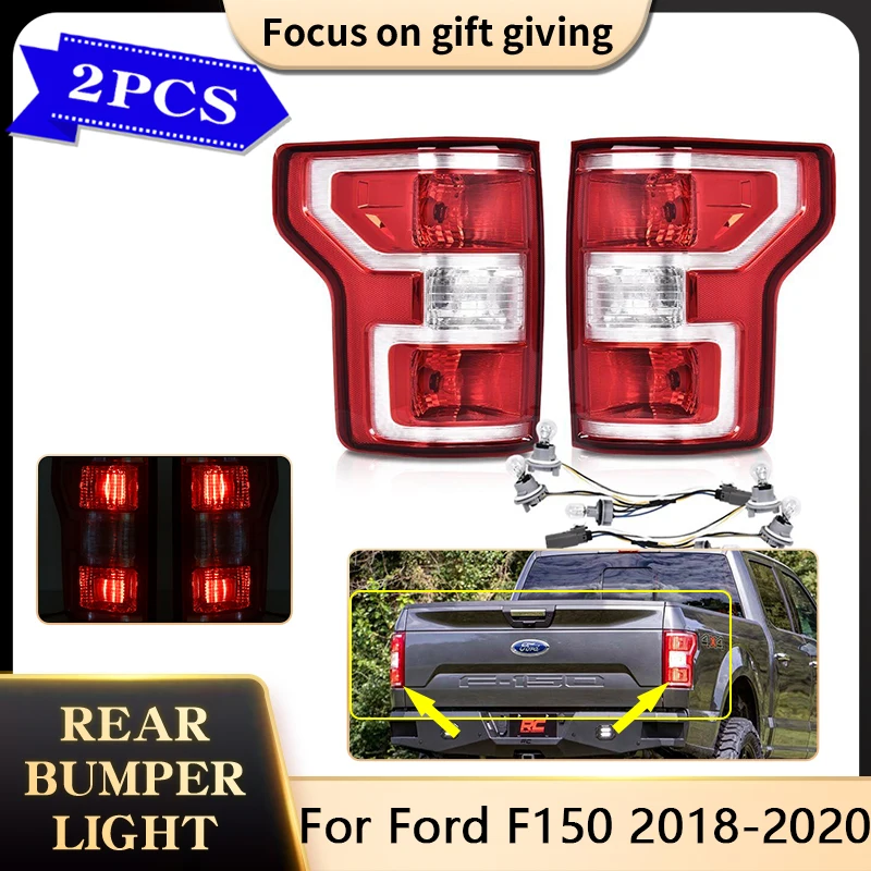 

Для Ford F150 F-150 Lobo 2018 2019 2020 светильник задний левый правый стоп-сигнал поворота лампа автомобильные аксессуары с лампочкой