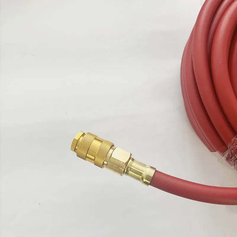 Air Rubber Hose 12M with 1/4'' European Type EU Male and Female Quick Connector Air Compressor Tools 13X8mm Pneumatic Hose Tube pneumatic air hose