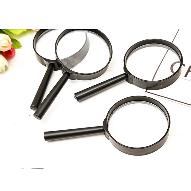 5 Times Magnifying Glass for Children Students Portable Reading for The Elderly Handheld High-Definition Magnifying Glass