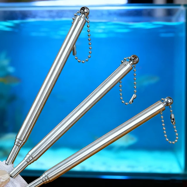 Aquarium Square Fishing Net With Suction Cup Extendable Long Handle Fishing Gear For Catching Fish Shrimp tank clean accessories 4
