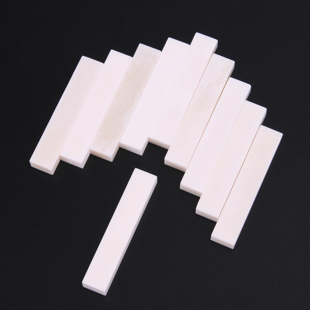 10pcs Electric Guitar String Cushion Professional Buffalo Bone Classical Guitar Bridge Nuts Lightweight Musical Instrument Parts