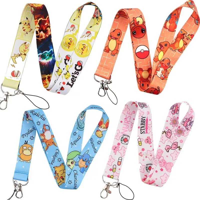 

Оптовая продажа, MINISO, покемон Пикачу, брелок для ключей, держатель для ID-значков, брелок для телефона с животными, аксессуары для телефона