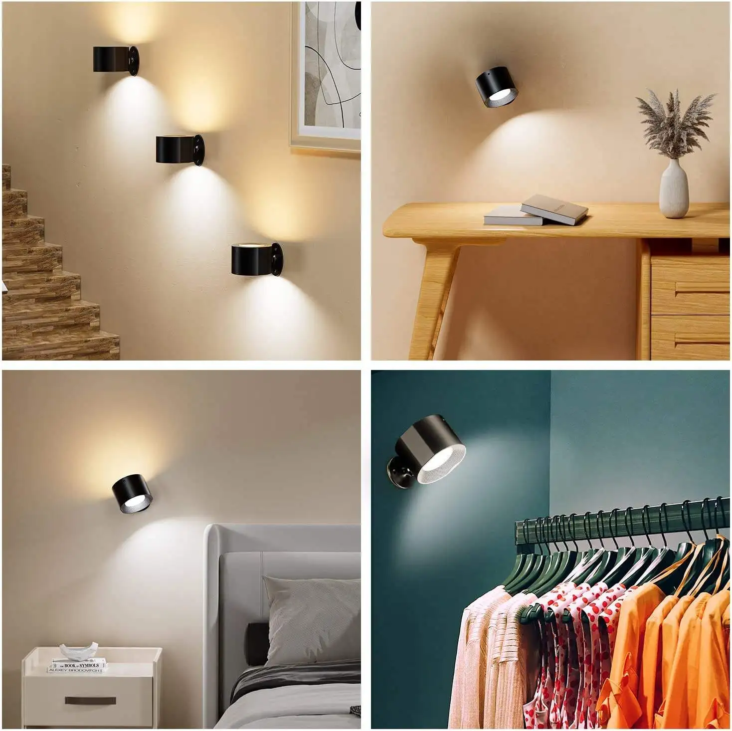 Touch & Remote control Indoor wireless rechargeable wall lamp Battery powered LED cordless wall sconces light with USB charging led light,led wall lamp,wall light