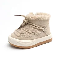 GT-CECD New Autumn/Winter Baby Boots Warm Plush Rubber Sole Toddler Kids Sneakers Infant Shoes Fashion Little Boys Girls Boots 1