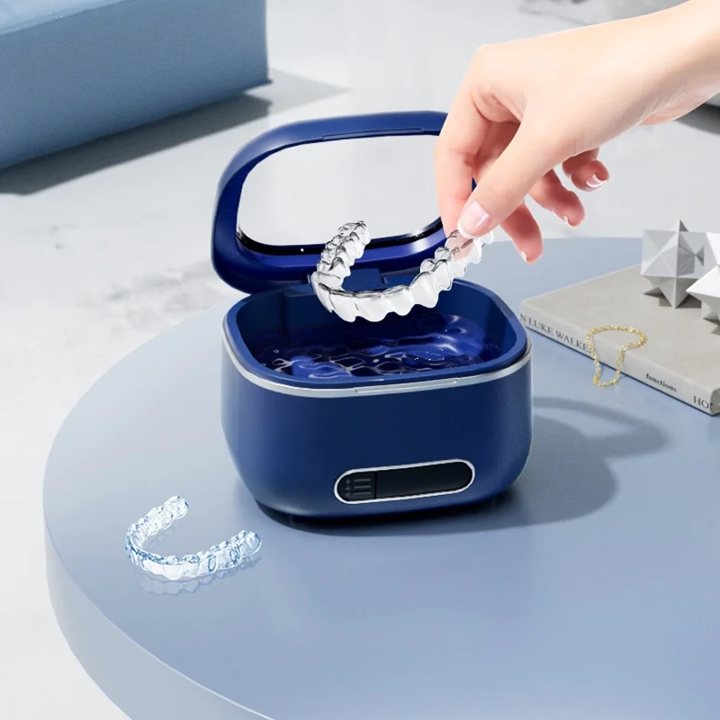 Lenovo Ultrasonic Cleaning Machine 3Speed Timed Deep Cleaning USB Charging Jewelry Cleaner Dentures Retainer Mouth Guard Aligner 3
