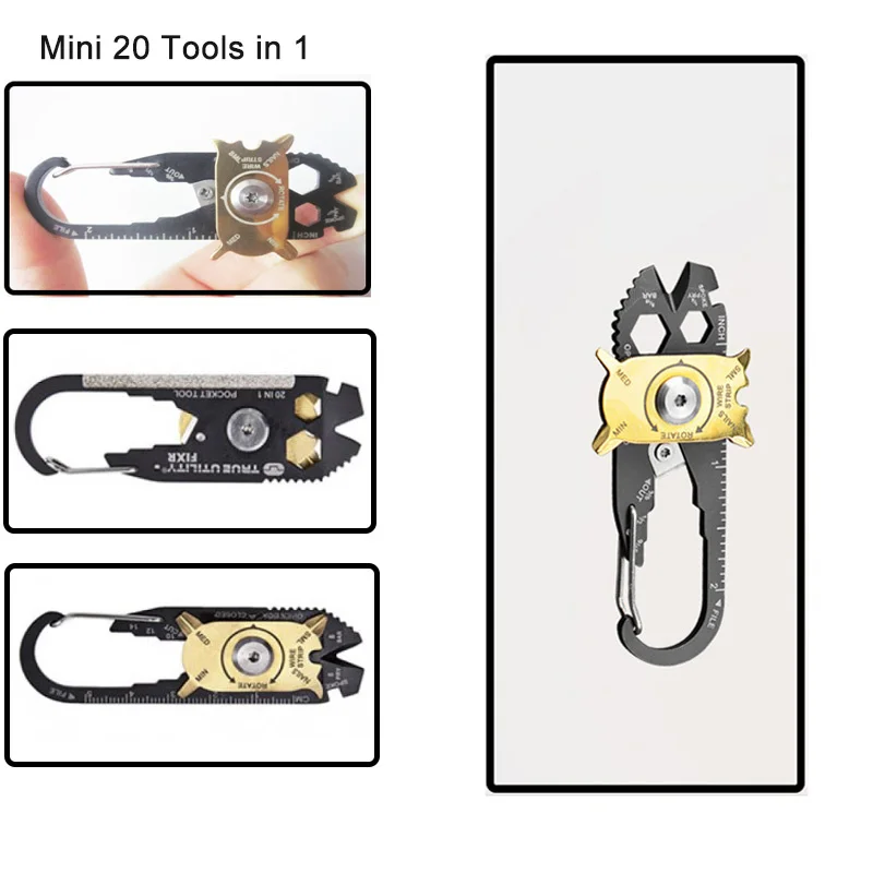 NEXTORCH 16-in-1 EDC Pocket Folding Tool Set Flesopener Wire Stripper, Messen Wire Cutter, Tang, File Schroevendraaier, Liniaal voor reizen, Camping, Survivel en Home KT5020