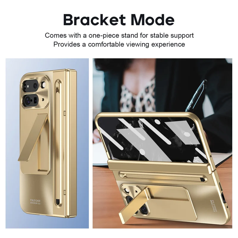 Premium Phone Case with Hinge, Touch Pen, Tempered Glass, Stand, and 360° Shockproof Protection