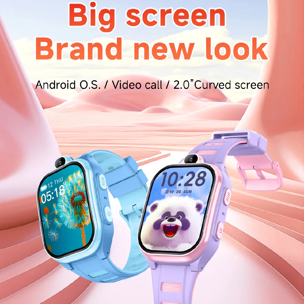 4G Kids Smart Watch GPS WIFI Video Call SOS APP Download Monitor Tracker Location Phone Watch Child Smartwatch Boys Girls Gifts