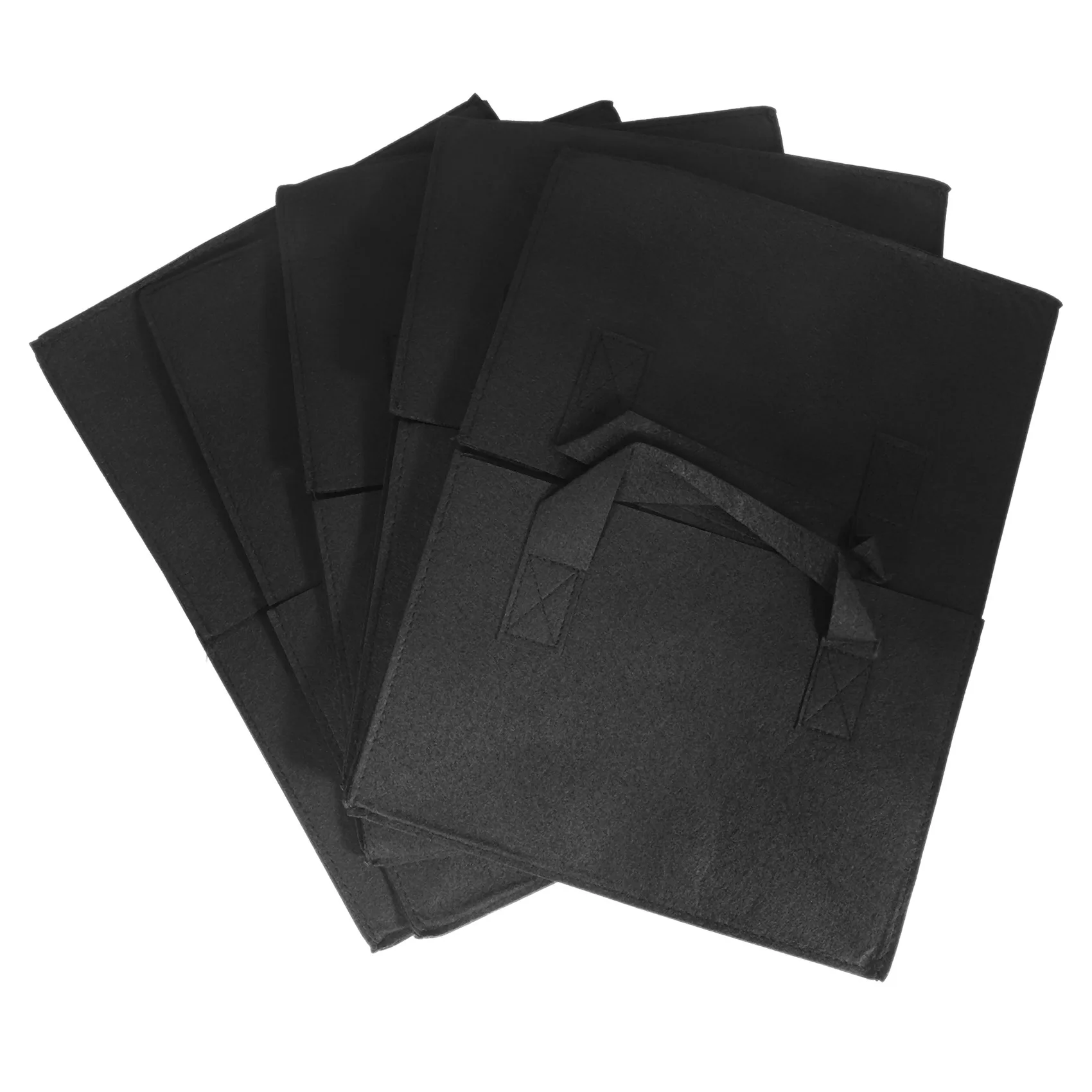 

5 шт., тканевые квадратные пакеты для выращивания растений, с ручками