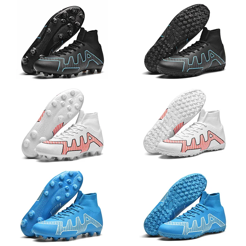 2024 Child's Society Cleats Long Spikes Society Soccer Shoes Unisex Outdoor Training Football Boots Man Free Shipping Wholesale