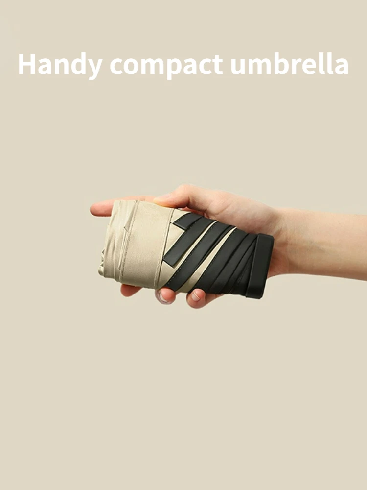 

Fold Umbrella Zero Transmittance Umbrellas UPF50+ Capsule Sunshade Effective Sunscreen and UV Protection Card Small and Portable