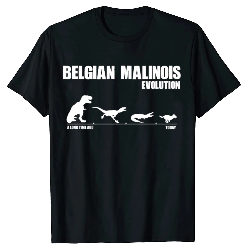 Lustige belgische Schäferhund Maliraptor Grafik T-Shirts Männer Frauen Mode Casual T-Shirt 100 % Baumwolle lose übergroße T-Shirt