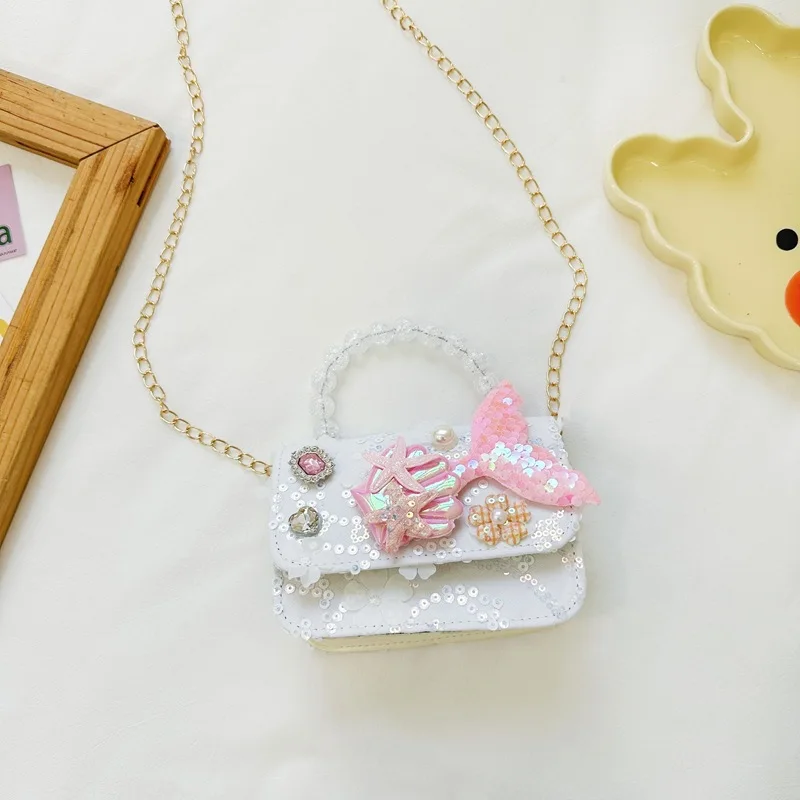 Sequin Starfish Princess Crossbody Bag