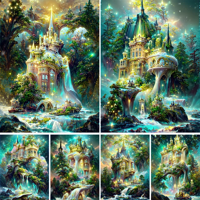 Bling Bling Disney Castle Diamond Painting Kits 20% Off Today – DIY Diamond  Paintings