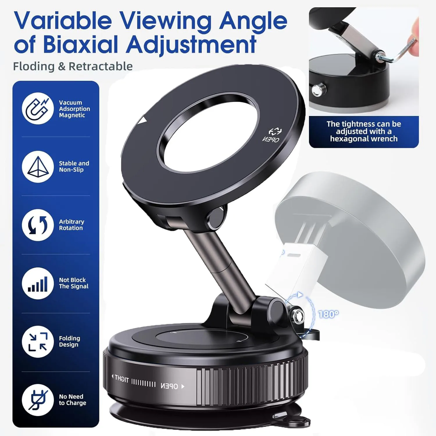 Foldable MagSafe Car Mount 3