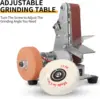 Mini Belt Sander Electric Sanding Polishing Grinding Machine 7 Variable Speed with Grinding Wheel for Polishing Wood Acrylic 3