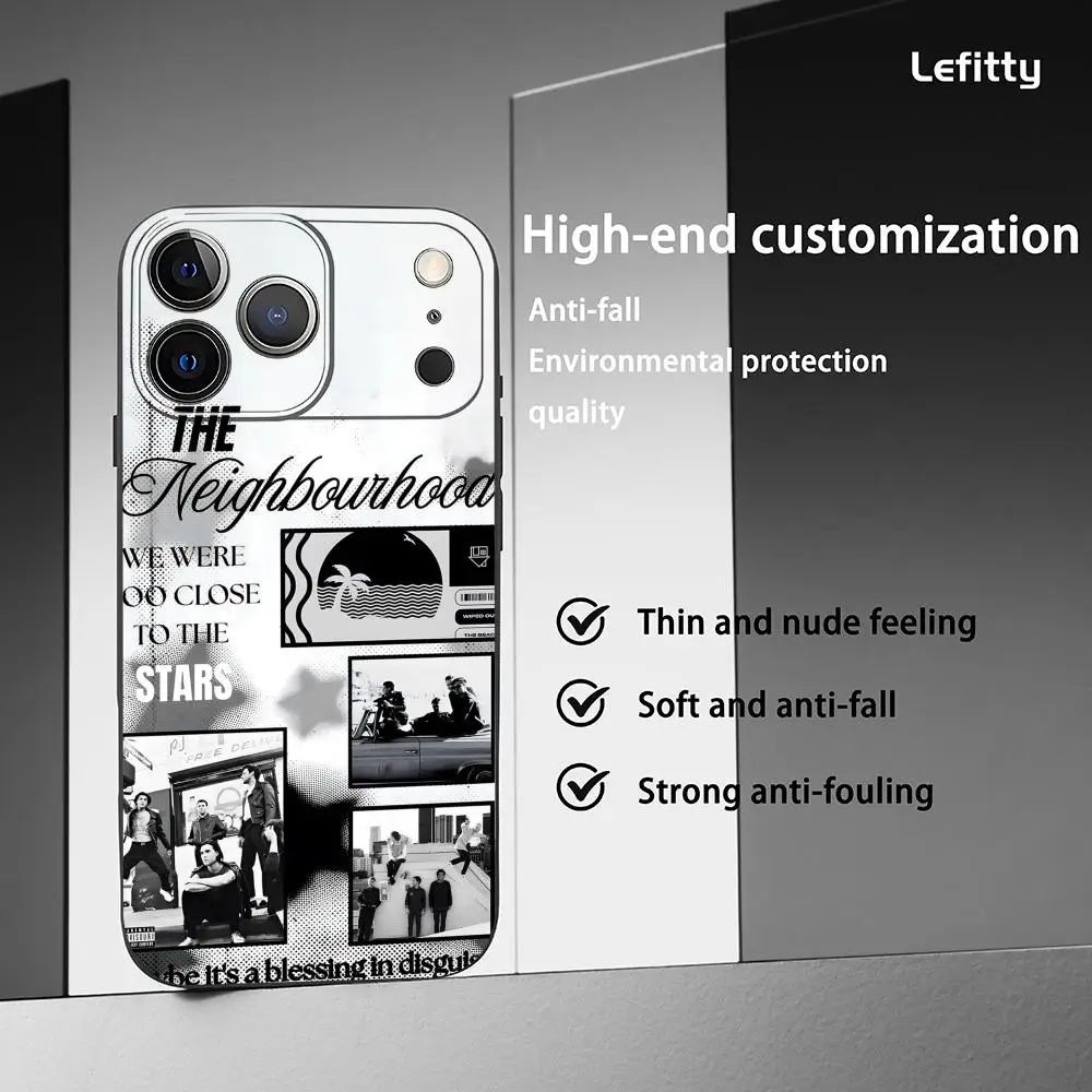 Rock Band Themed Black Frosted Soft Shell Phone Case