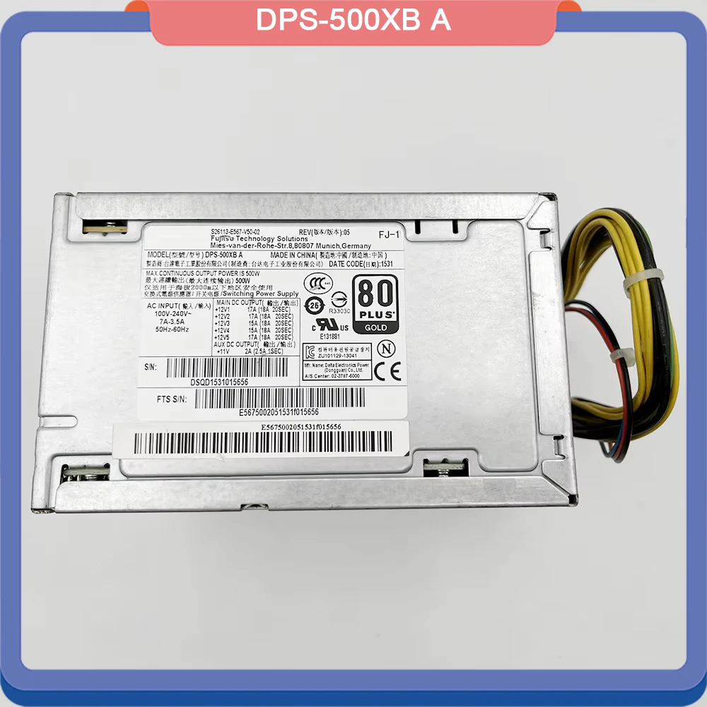 Server Power Supply For Fujitsu S26113 E567 V50 02 500W DPS 500XB A